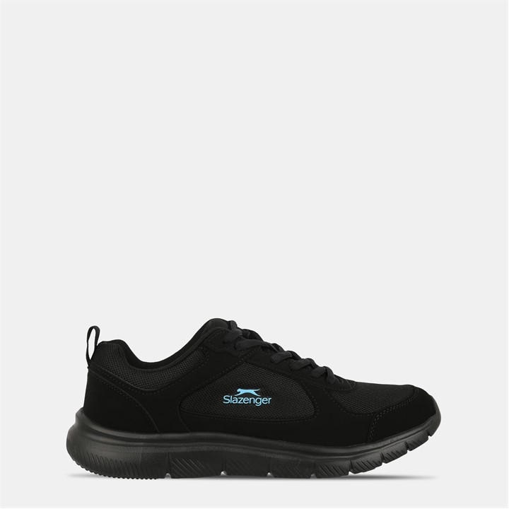 Slazenger Women's Black Force Mesh Trainers in Size 9, Sports Direct