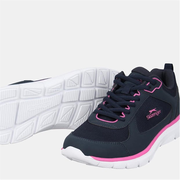 Navy/Fuschia - Slazenger - Force Mesh Trainers Womens