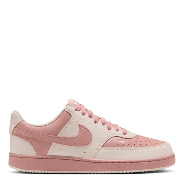 Chalk/Pink - Nike - Womens Nike Court Vision Low Next Nature Trainers