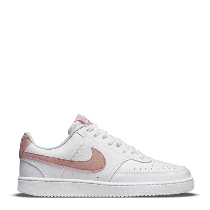 Nike Women's White Court Vision Low Next Nature Trainers in Size 6.5, Sports Direct