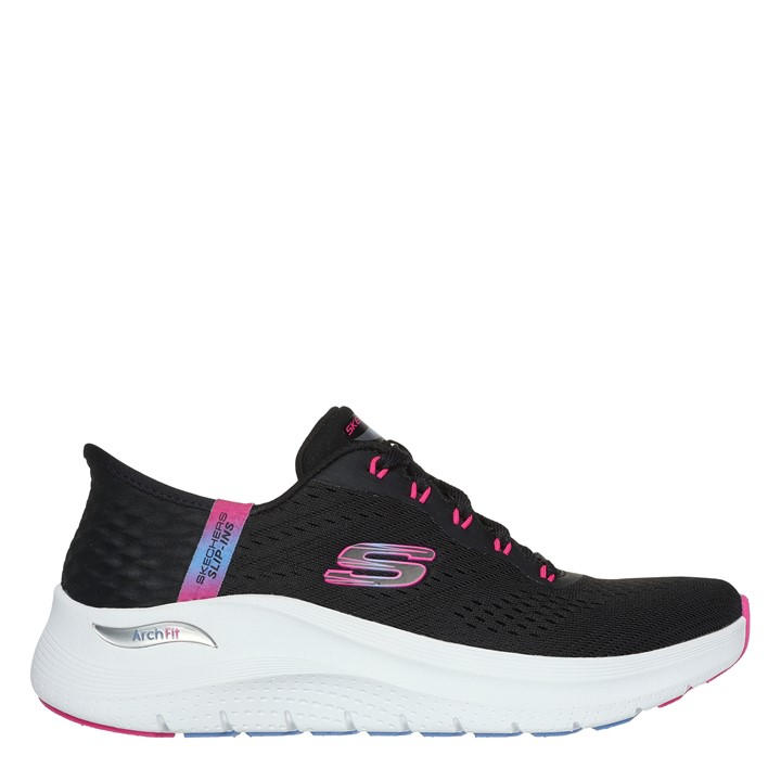 Skechers Women's Black Arch Fit .0 Easy Chic Slip On Trainers in Size 2, Sports Direct