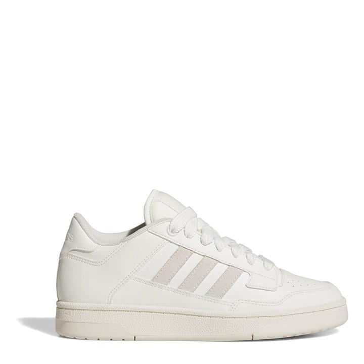 Adidas Women's White Rapid Court Low-Top Trainers in Size 7, Sports Direct