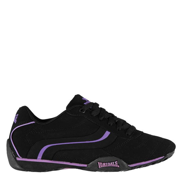 Lonsdale Women's Black Camden Trainers in Size 4, Sports Direct