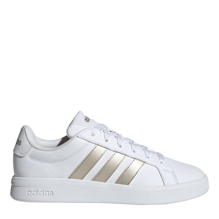 Adidas Women's White Grand Court Base Trainers in Size 7, Sports Direct