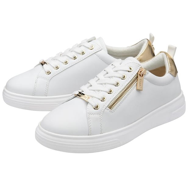 White - Lotus Shoes - Women's Alessia Low-Top Trainers