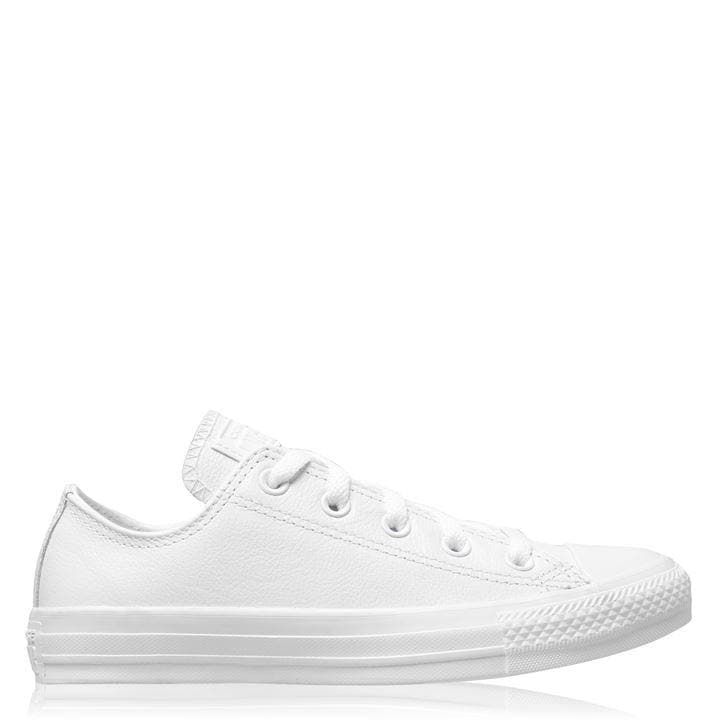 Converse Women's White All Star Mono Leather Shoes in Size 4.5, Sports Direct