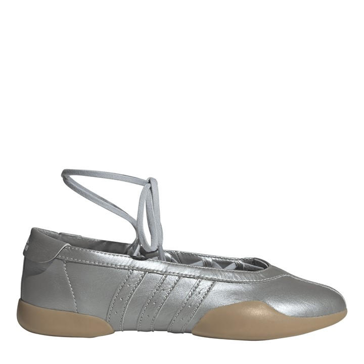 Adidas Originals Women's Silver Taekwondo Mei Ballet Low-Top Trainers in Size 4.5, Sports Direct