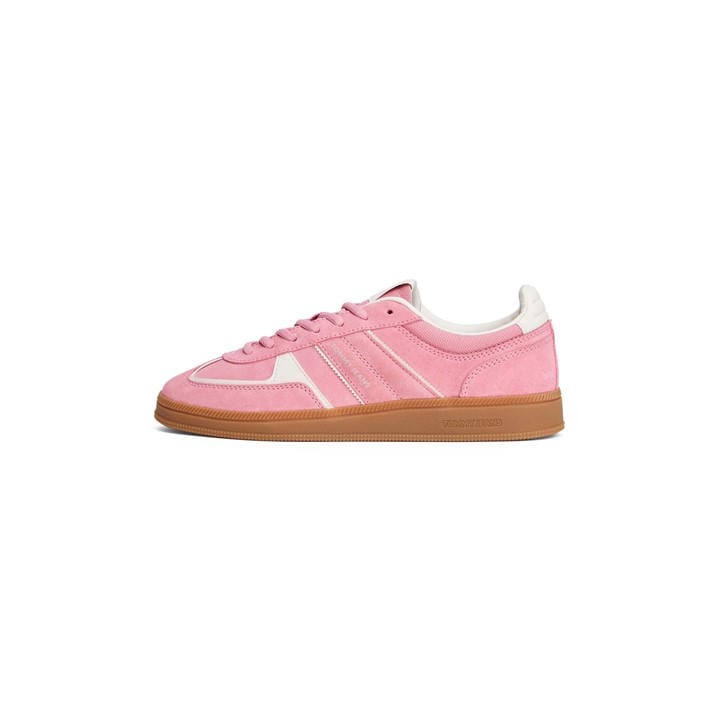 Tommy Jeans Women's Pink Greenwich Low-Top Trainers in Size 4, Sports Direct