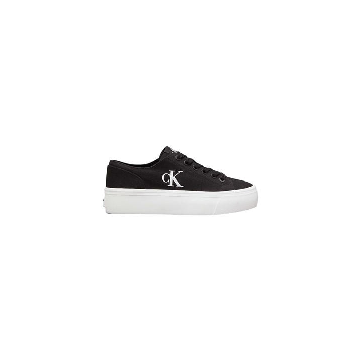 Calvin Klein Women's Black Low-Top Trainers in Size 5, Sports Direct