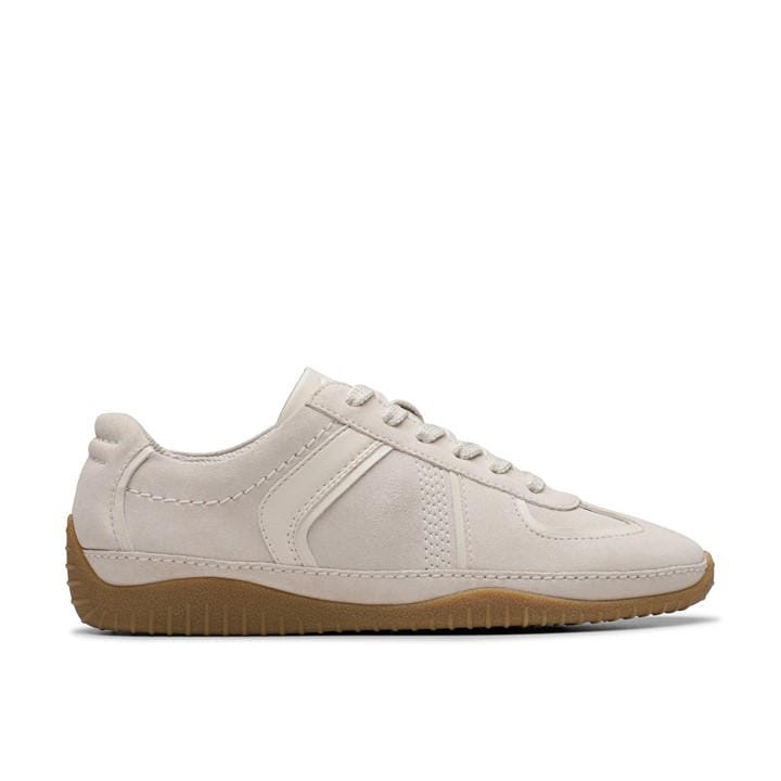 Clarks Women's White Low-Top Trainers in Size 6, Sports Direct