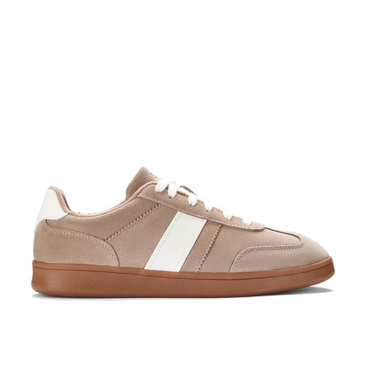 Clarks Women's Beige Low-Top Trainers in Size 6, Sports Direct