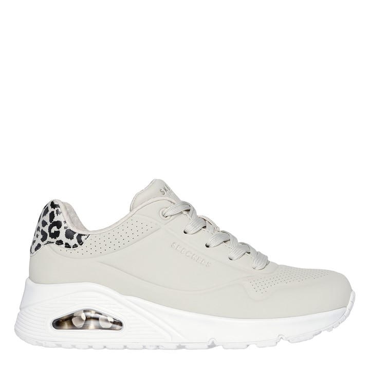 Skechers Women's Beige Uno Stand On Air Trainers in Size 3, Sports Direct