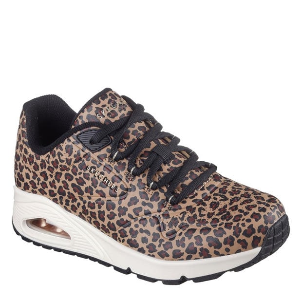 Leopard - Skechers - UNO Stand On Air Trainers Womens