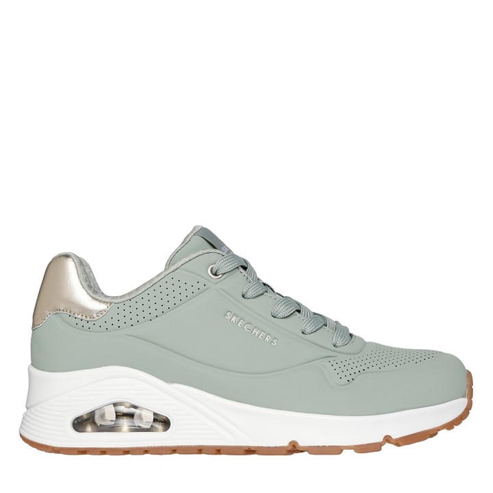 Skechers Women's Green Uno Stand On Air Trainers in Size 6, Sports Direct