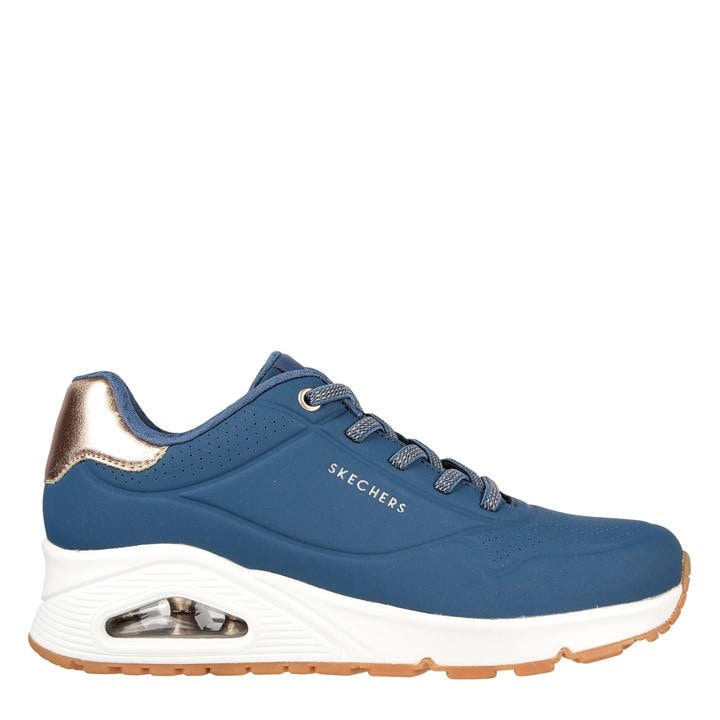 Skechers Women's Blue Uno Stand On Air Trainers in Size 6.5, Sports Direct