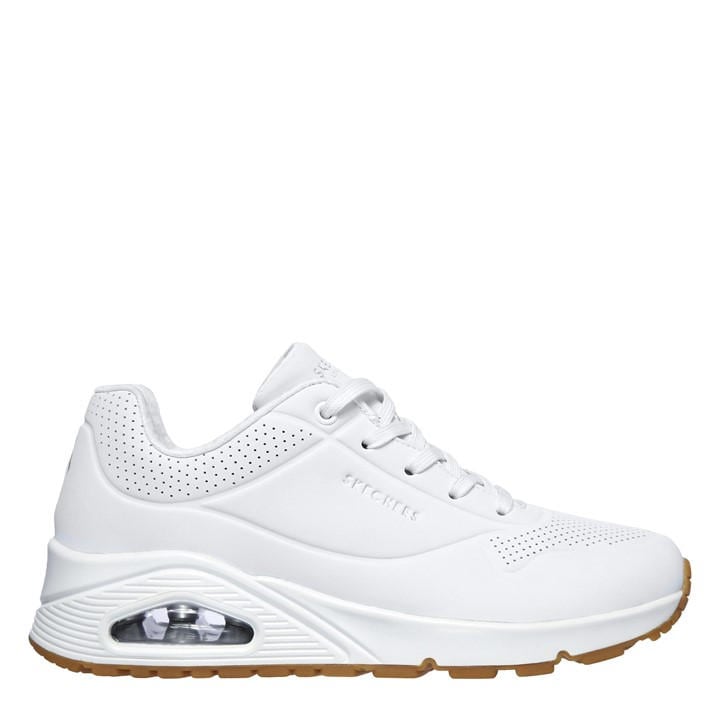 Skechers Women's White Uno Stand On Air Trainers in Size 7, Sports Direct