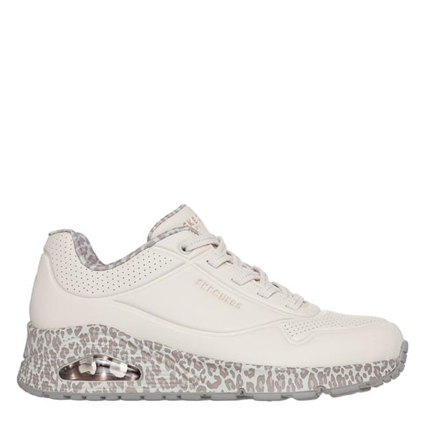 White/Leo Sole - Skechers - UNO Stand On Air Trainers Womens