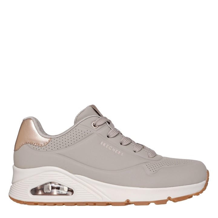 Skechers Women's Beige Uno Stand On Air Trainers in Size 5.5, Sports Direct