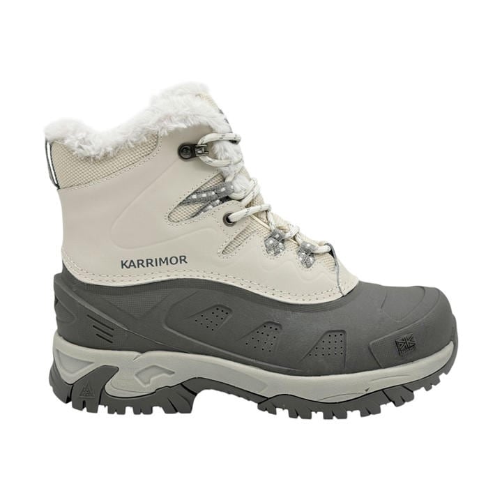 Karrimor Women's White Snowfur Winter Insulated Water Resistant Snow Boots in Size 4, Sports Direct