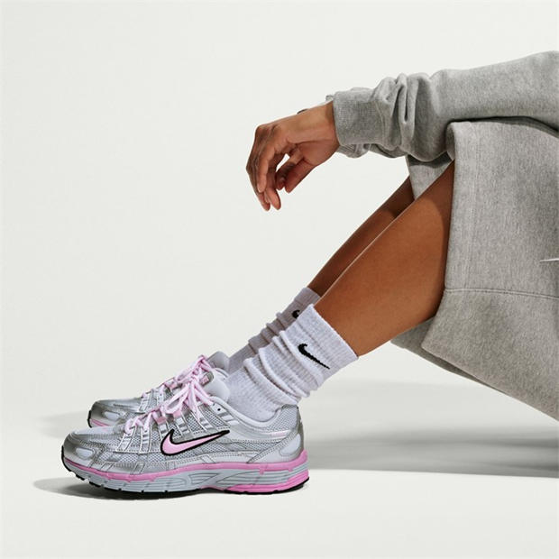 Wht/Silv/Pink - Nike - P-6000 Shoes Womens
