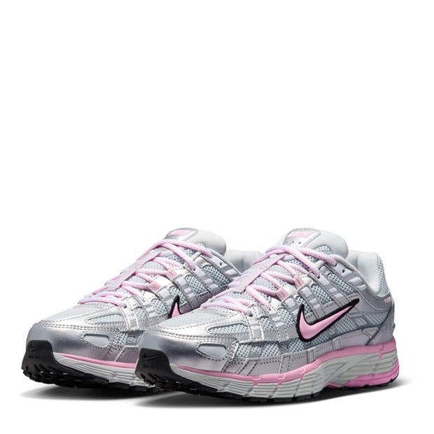 Wht/Silv/Pink - Nike - P-6000 Shoes Womens
