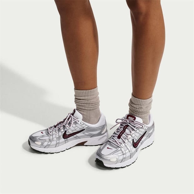 White/Burgundy - Nike - P-6000 Shoes Womens