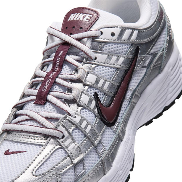 White/Burgundy - Nike - P-6000 Shoes Womens