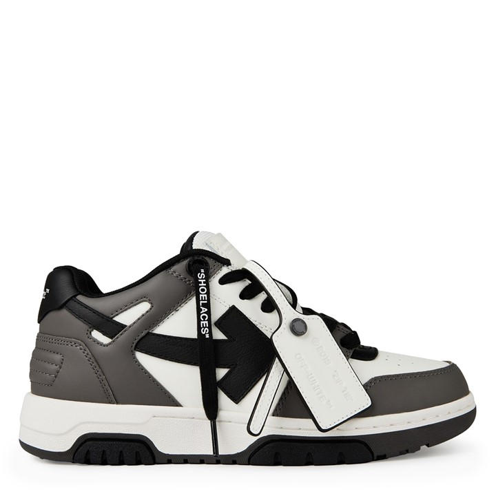 Off White Women's Grey Out Of Office Trainers, Signature Arrows Sneakers in Size 7, Sports Direct