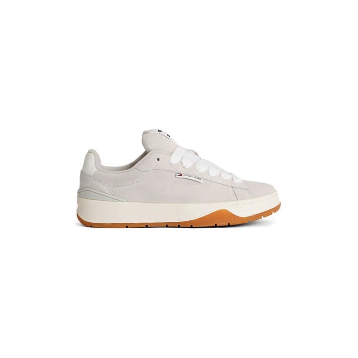 Tommy Jeans Women's Grey Tjw Skate Low-Top Trainers in Size 4, Sports Direct