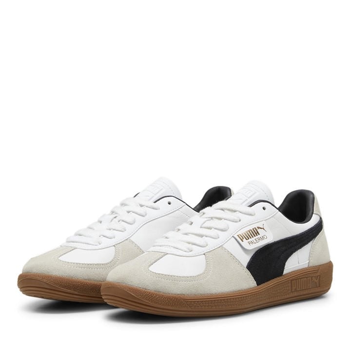 Puma Women's White Palermo Trainers in Size 5, Sports Direct