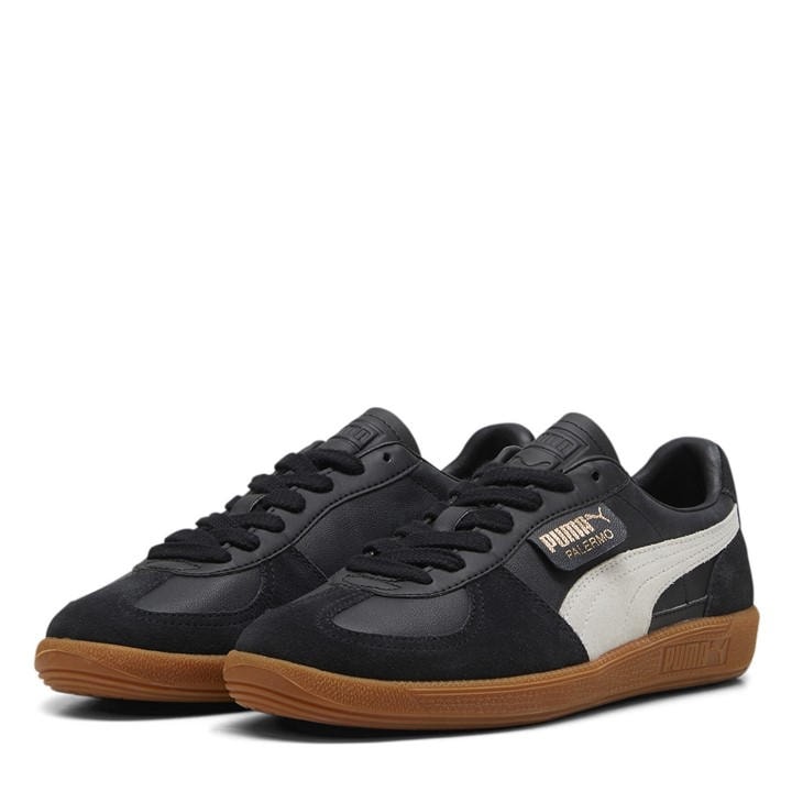 Puma Women's Black Palermo Trainers in Size 8, Sports Direct