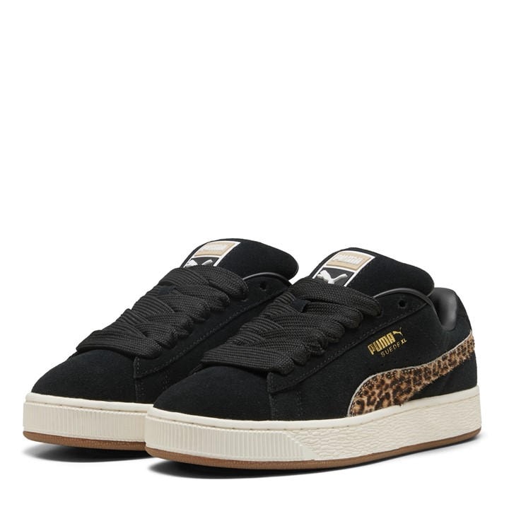 Puma Women's Black Suede Xl Trainers in Size 4, Sports Direct