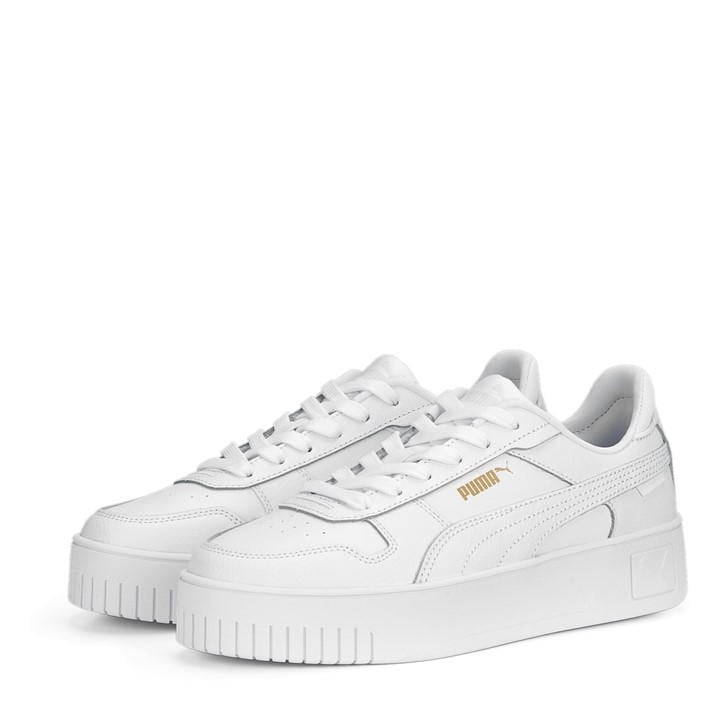 Puma Women's White Carina Street Low-Top Trainers in Size 7, Sports Direct