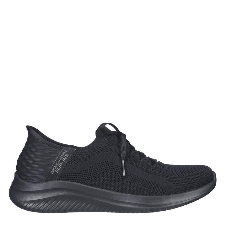 Skechers Women's Black Slip On Runners in Size 4, Sports Direct