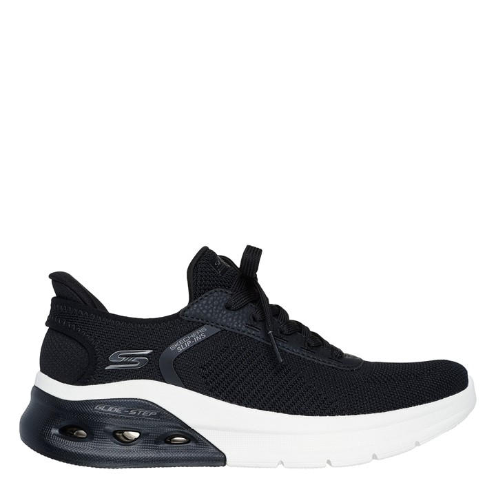 Skechers Women's Black Bobs Arc Waves Runners in Size 4, Sports Direct