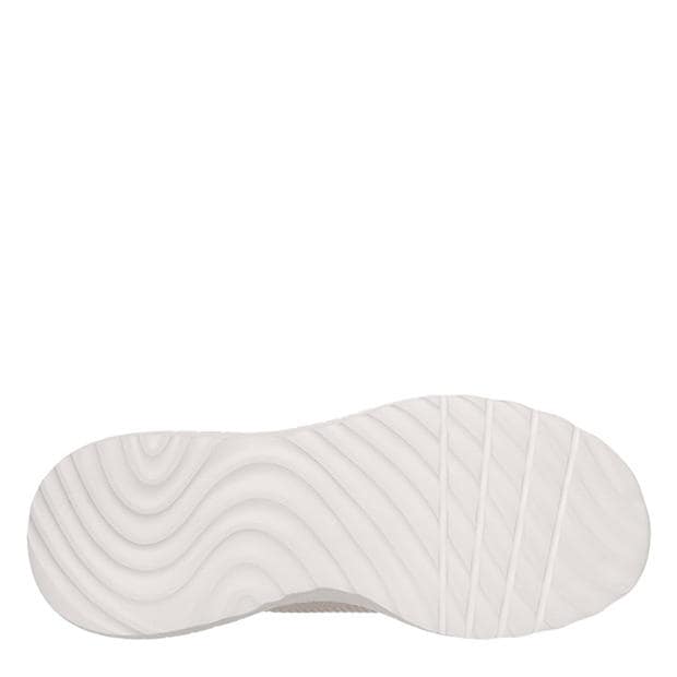 Natural/Gold - Skechers - Womens Engineered Knitted Bungee Slip-On Runners
