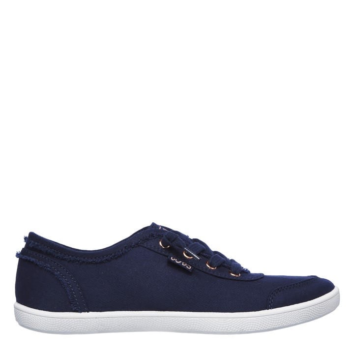 Skechers Women's Blue Bobs B Cute Canvas Trainers in Size 5, Sports Direct