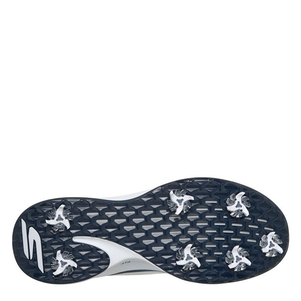White/Navy - Skechers - Men's Blade Tour Spiked Golf Shoes