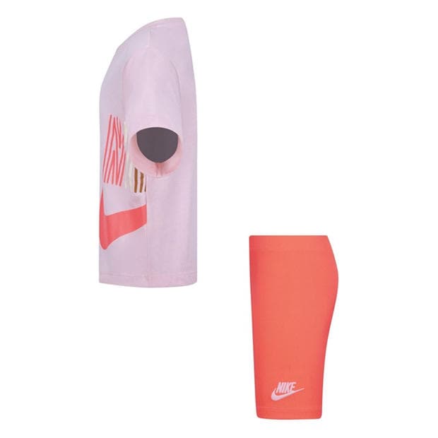 Pink - Nike - Lets Roll Boxy T-Shirt & Shorts Set