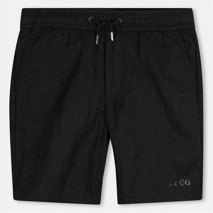 Hugo Boys Black Kids' Quick Drying Swim Shorts in Size 14 - 16 Years, Sports Direct