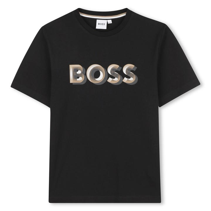 Boss Boys Black Kids' Logo T-Shirt in Size 5 - 6 Years, Sports Direct