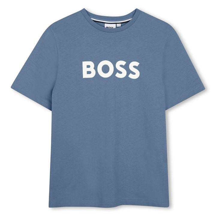 Boss Boys Blue Kids' Logo T-Shirt in Size 5 - 6 Years, Sports Direct