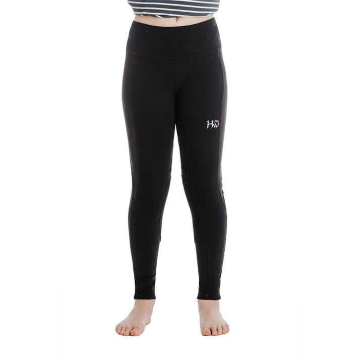Horseware  Kids Black Kids Riding Tights in Size 5 - 6 Years, Sports Direct
