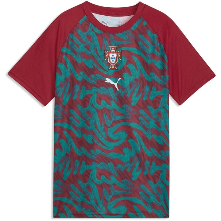 Portugal   Kids  Kids  Warm-Up Shirt World Cup 2026, Football by Puma in Size 7 - 8 Years, Sports Direct