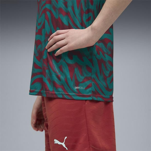 Red/Green - Puma - Kids Portugal Warm-Up Shirt World Cup 2026