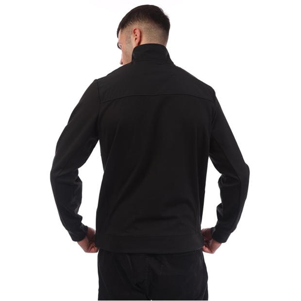 Black - Lyle and Scott - Panelled Hybrid Quarter Zip