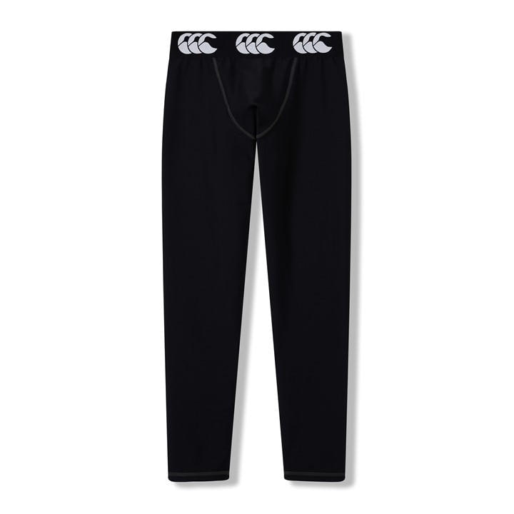 Canterbury  Kids Black Kids' Baselayer Tight Long Sleeve T-Shirt in Size 11 - 12 Years, Sports Direct