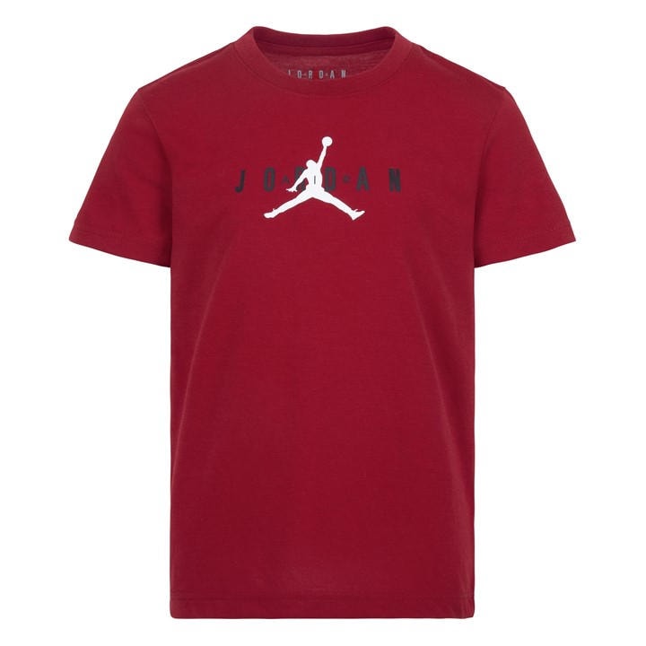 Air Jordan Boys Red Big Logo T Shirt Infant in Size 6 - 7 Years, Sports Direct