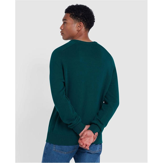 Green - Farah - Kingsbury Crewneck Sweater