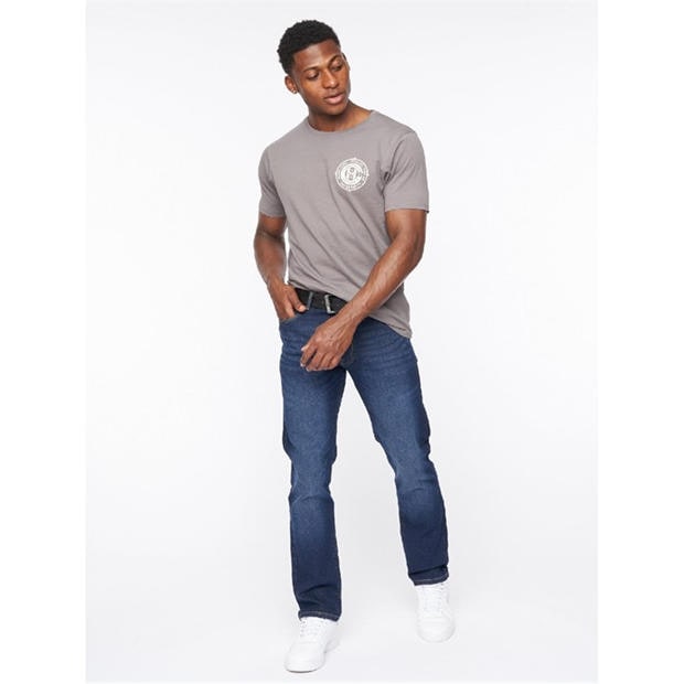 Синьо - Crosshatch - Cadman Straight-Fit Jeans